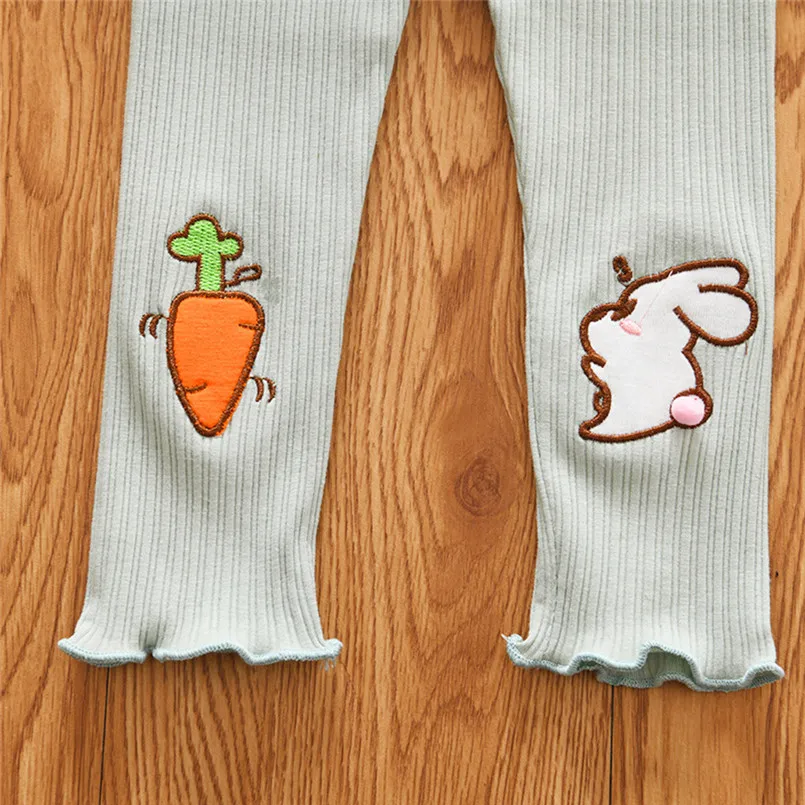 2019 new Newborn Baby Girl Stripe Skinny Rabbit Pants Cartoon Knit Stretchy Warm Leggings  (16)