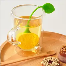 Творческие милый фрукты Форма Лимон Оранжевый Силиконовый Чай держатель мешка кружка висит инструмент Чай Leaf фильтр с плавающей корзина