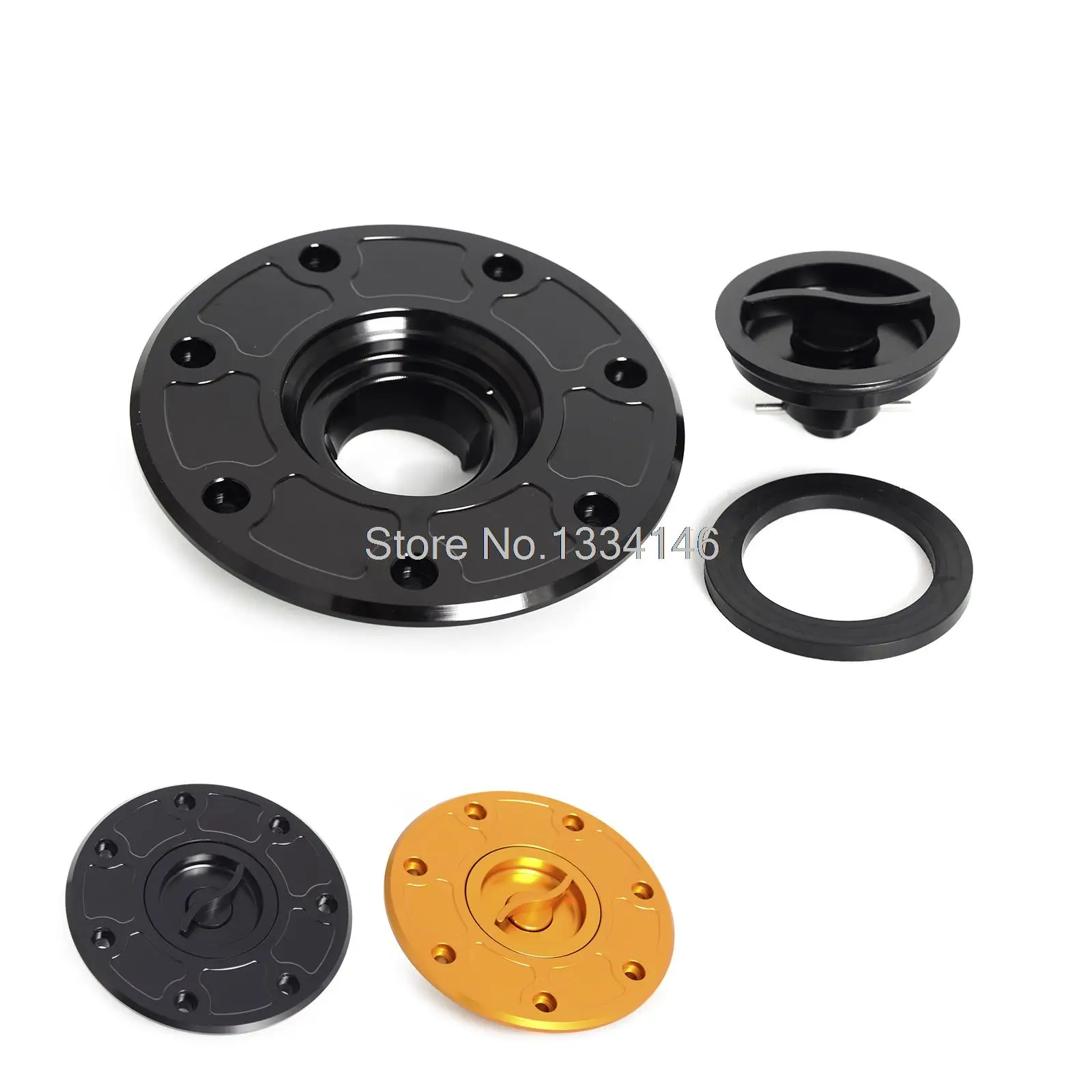 CNC Gas Fuel Tank Cap For Kawasaki ZX 6R 1995 1997 1999 ZX 6RF1 3 ZX