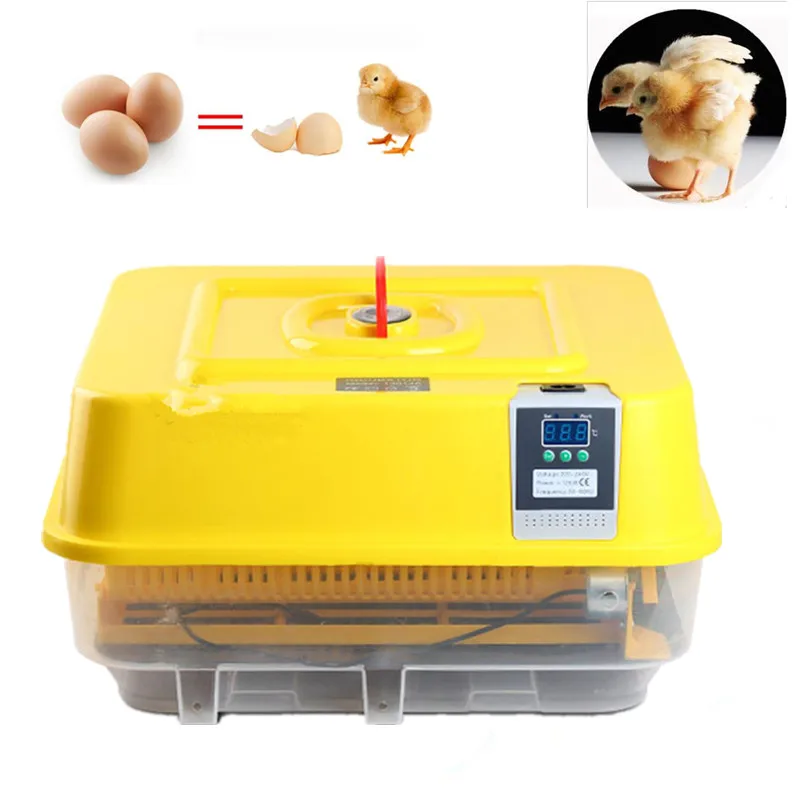 Полностью Автоматическая инкубатор для инкубации 48 курица утка птицы яйца Малый питомнике инкубатория машина