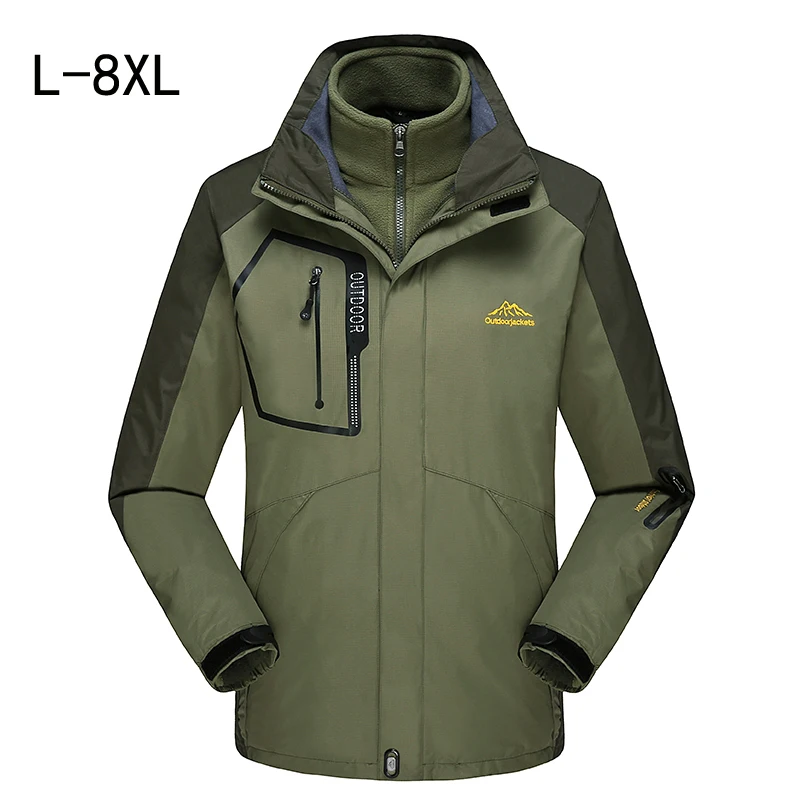 

Winter men jackets thermal jaqueta thick jacket coat for men warm Windbreaker jacket outwear Waterproof Windproof Three-piece