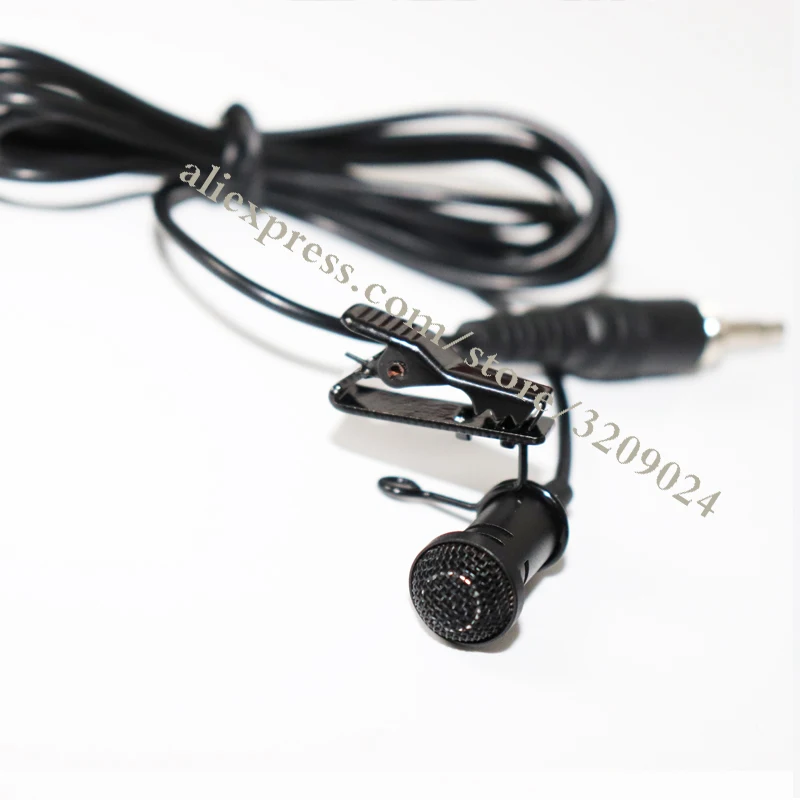 Skup Czarny Mini 3.5mm Jack mikrofon Lavalier spinka do krawata mikrofony mikrofon mikrofon do mówienia wykłady mowy 1.2m długi kabel