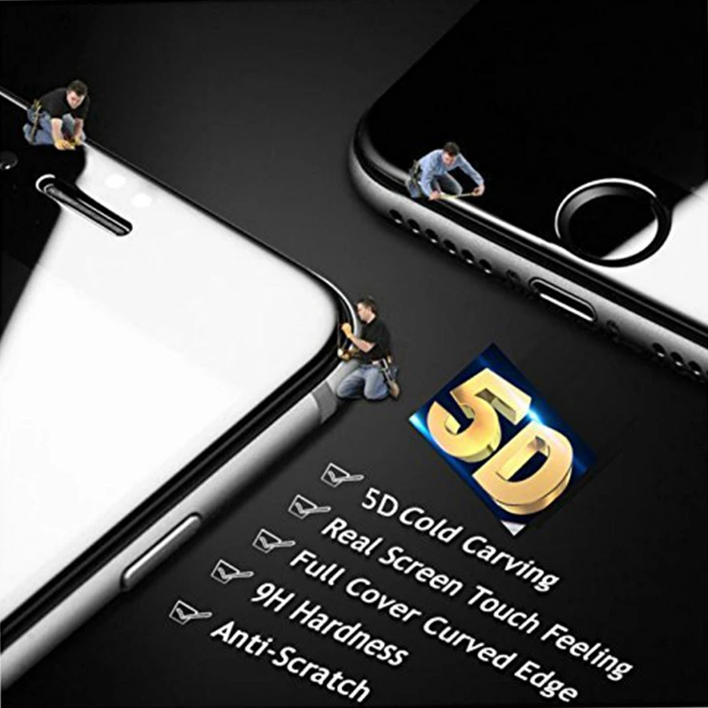 Ascromy-5D-Full-Coverage-Tempered-Glass-Screenprotector-For-iPhone-X-8-7-6s-6-s-plus-iPhone8-Screen-Film-Verre-Trempe-Protetor (10)