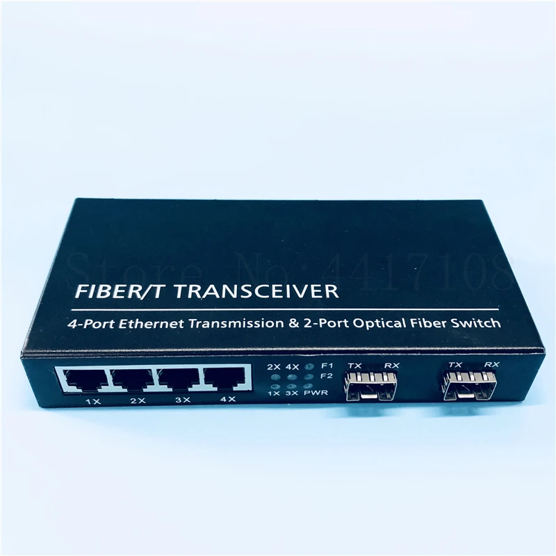 2SFP4E 10/100/1000 м гигабитный Ethernet коммутатор волоконно-оптический медиаконвертер 4RJ45 и 2* SFP волоконный порт