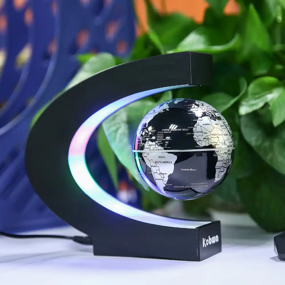 Antigravity C Shape Led Floating Globe Magnetic Levitation