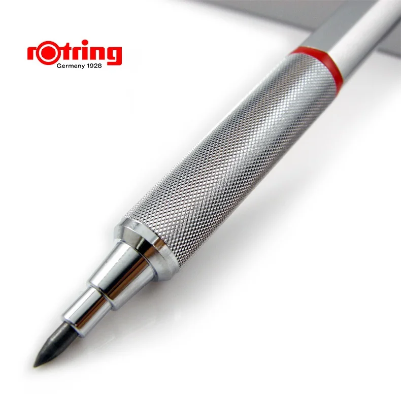 Rotring Rapid Pro металлический механический карандаш 2,0 мм/0,5 мм 0,7 мм черный/серебристый высококачественный автоматический карандаш для рисования