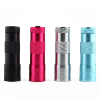 

HOT 12 LED UV Torch Light 395nm Multifunction Ultraviolet Flashlight Mini Portable Currency Detector Nail Curing Lamp