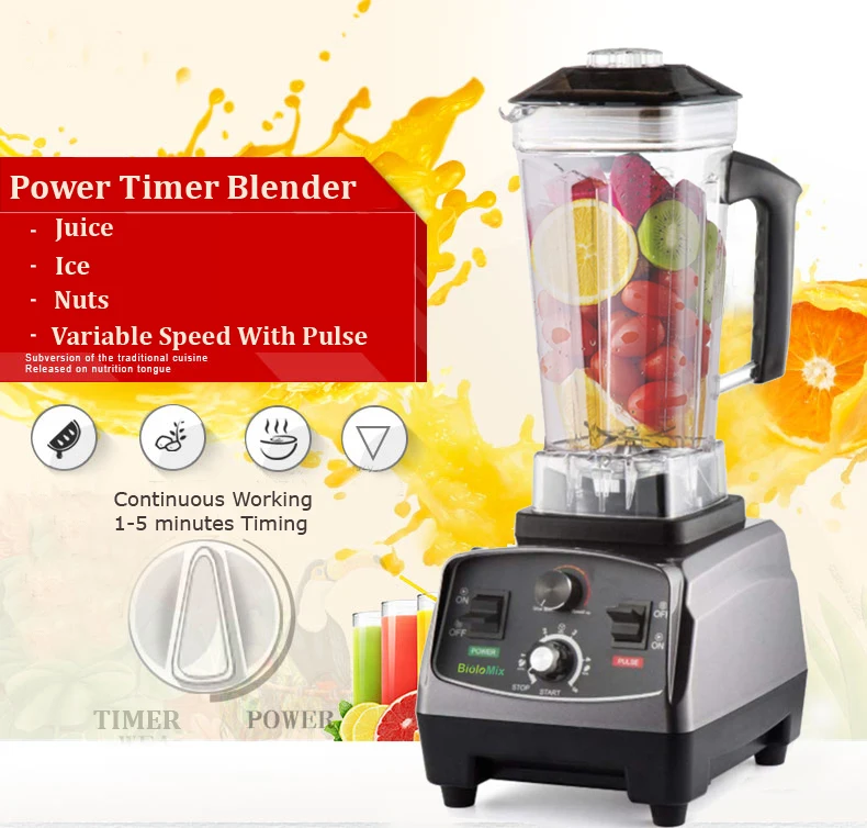 Biolomix 3hp 2200w temporizador de grau comercial