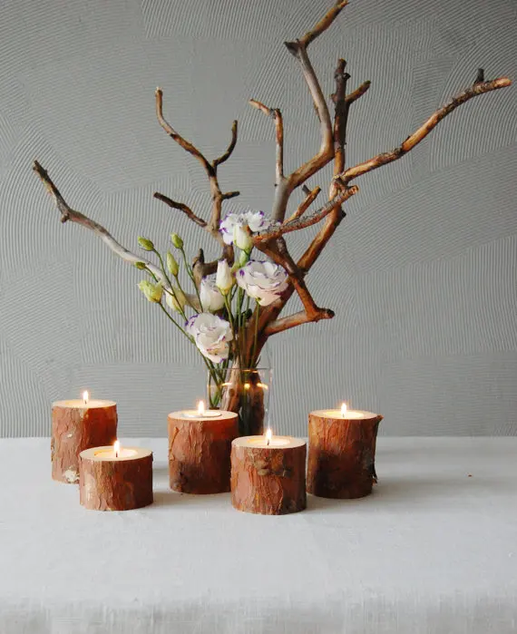 Compra candelabros de madera online al por mayor de china ... Decoración Artesanales Candelabros