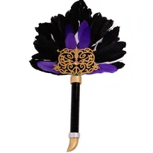 Dynasty Warriors VI Косплей Sima Yi веер из перьев