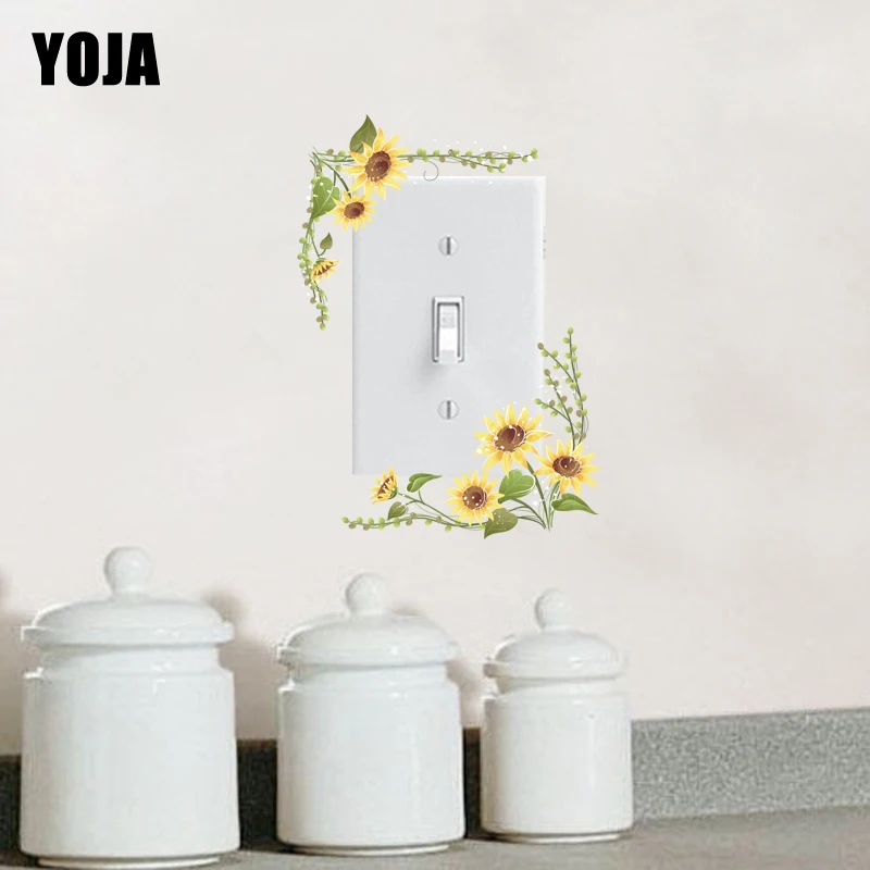 

YOJA Little Sunflower Rings Cute Design Switch Sticker PVC Cartoon Room Decor Wall Decal 15SS0261