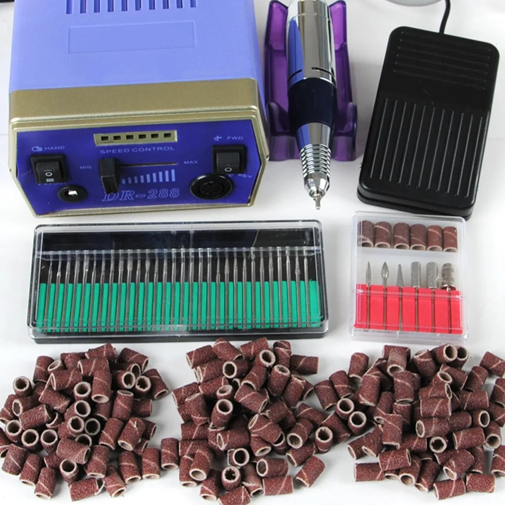 

Coscelia 30000RPM Blue Nail Art drill Nail Equipment Manicure Tools Pedicure Acrylics Electric Nail Art Drill Pen Machine Set