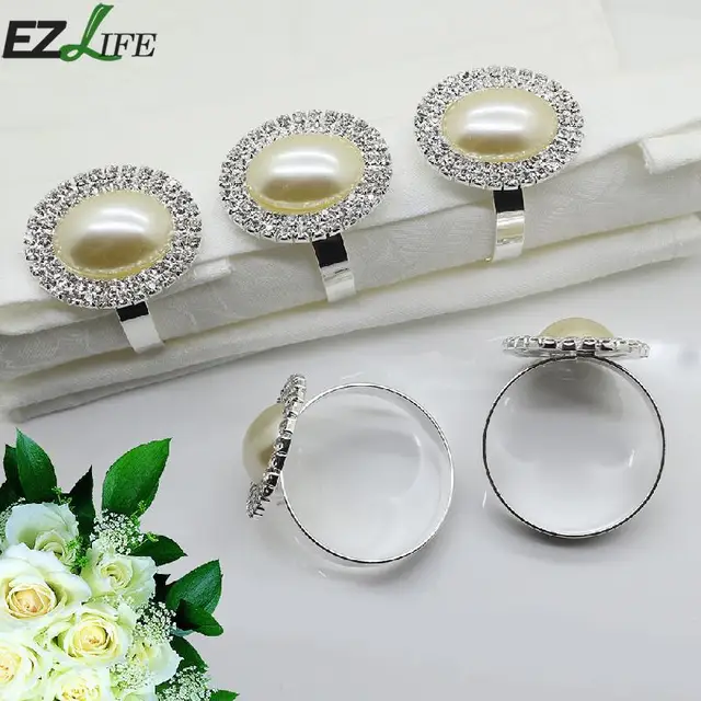 2pcs sweety fashion napkin rings round rhinestons decorative napkin ring wedding napkin holder wedding party decor - Wedding Napkin Rings 2pcs sweety fashion napkin rings round rhinestons decorative napkin ring wedding napkin holder wedding party decor - Wedding Napkin Rings