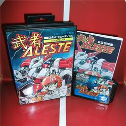 Aleste Япония крышка с коробкой и руководством для Sega megadrive бытие игровой консоли 16 бит md карты