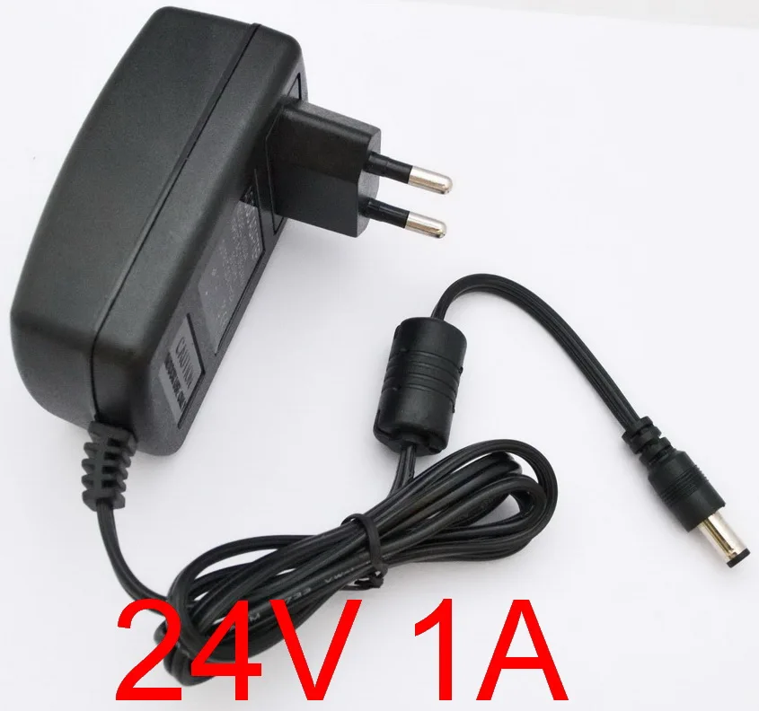

1pcs EU or US or UK Plug Generic 24V 1A AC Adapter for Logitech GT Driving Force Pro Steering Wheel Mains
