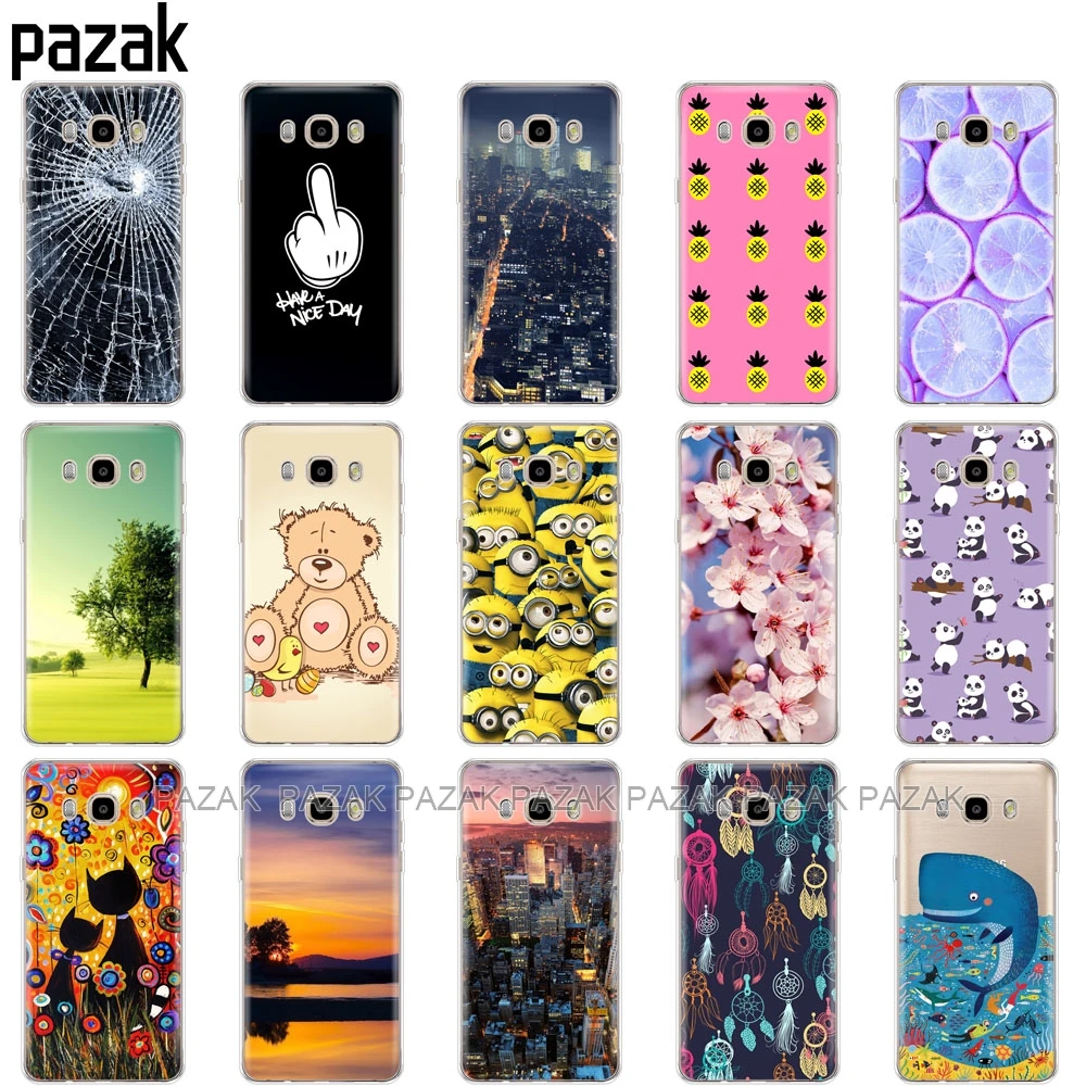 سيليكون الهاتف حقيبة لهاتف سامسونج غالاكسي J7 2016 J710 J710F حالات JCover لسامسونج J7 2016 حالة شل جديد تصميم البوب