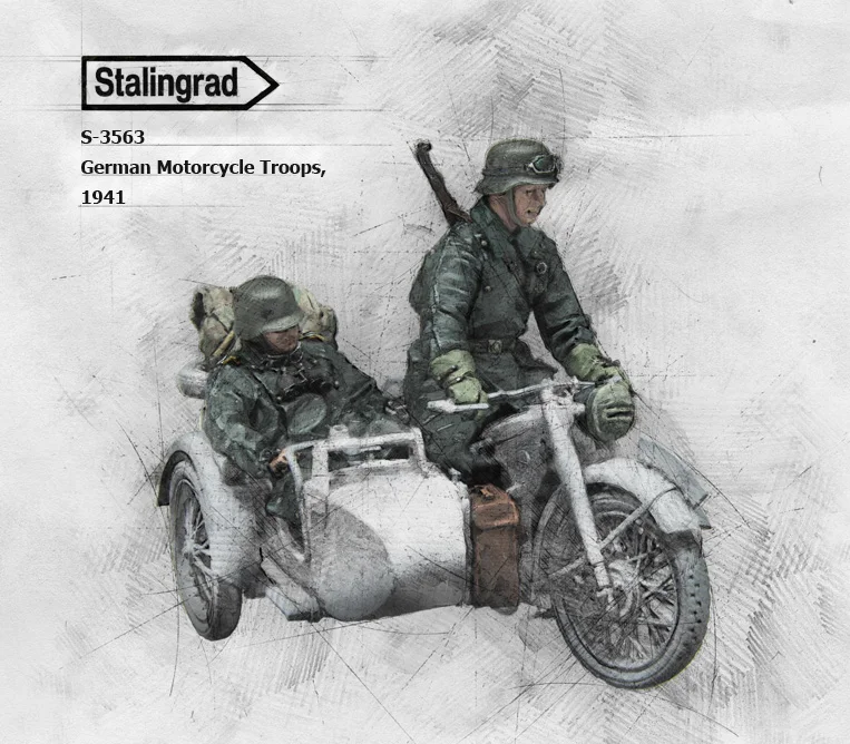 

1:35 scale resin model figures soldiers kit S50D