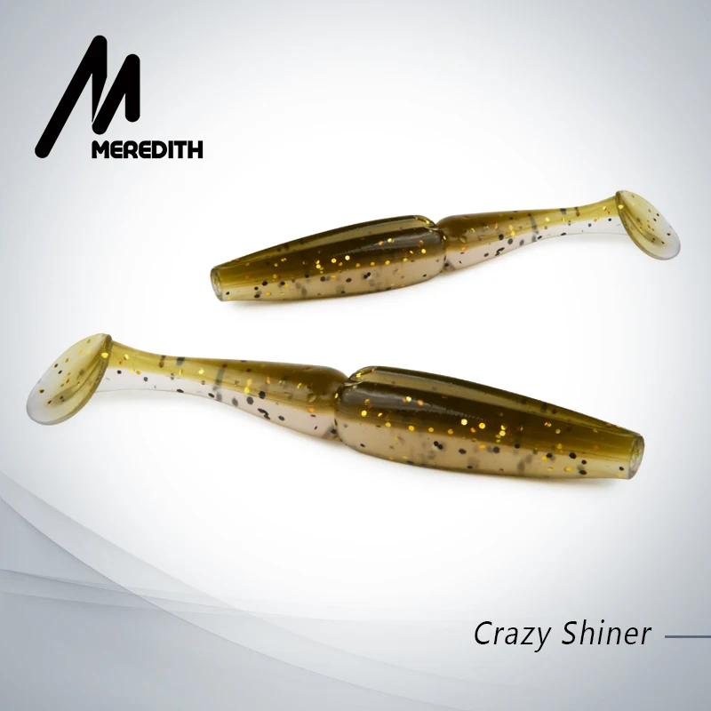 

Meredith Crazy Shiner 11cm 10.5g 5pcs Artificial Soft Lure Fishing Lure Soft Silicone Baits Carp Wobblers For Fishing Tackle