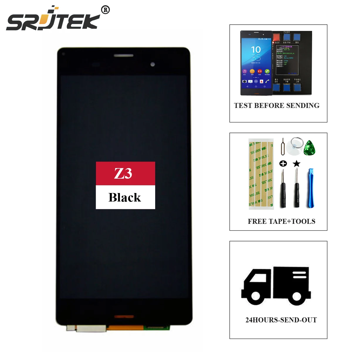 imágenes para Srjtek 100% Probado 5.2 "para Sony Xperia Z3 D6603 D6653 L55t LCD Display de Pantalla Táctil Digitalizador Del Sensor de Cristal 1920*1080 5.2" pulgadas imágenes para Srjtek 100% Probado 5.2 "para Sony Xperia Z3 D6603 D6653 L55t LCD Display de Pantalla Táctil Digitalizador Del Sensor de Cristal 1920*1080 5.2" pulgadas