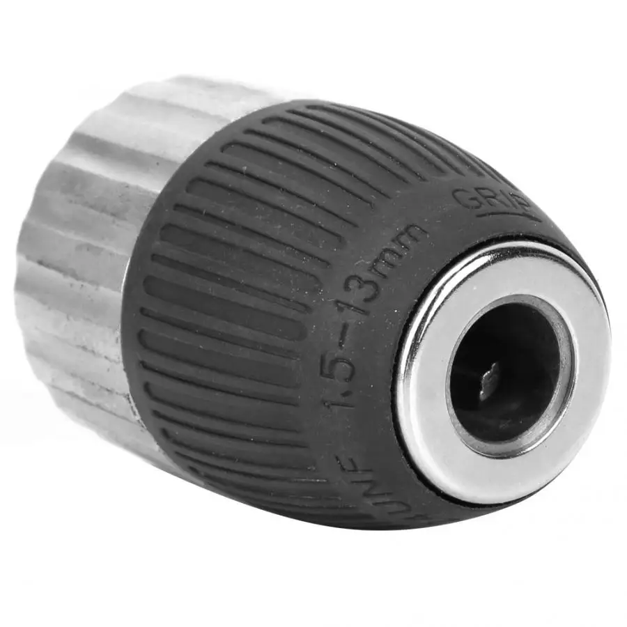 

Professional 13mm Clamping range 3/8-24UNF Semi-metal Keyless Drill Chuck Adapter Impact Drill Chuck Kit Driver Tool Accessories
