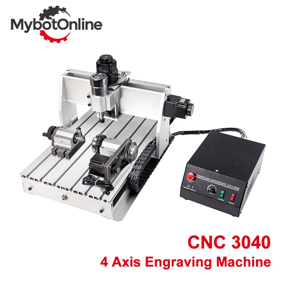CNC 4 оси гравировальный станок 300 Вт/800 Вт/1.5кВт 3040 фрезерный с ЧПУ гравер