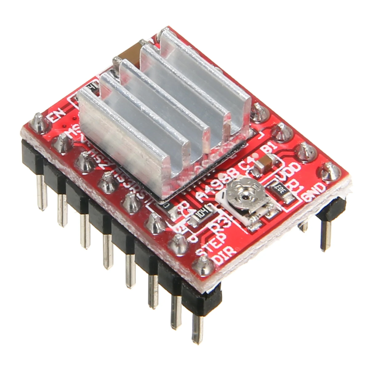 5pcs/set Mini Electrical Stepping Motor Driver A4988 Stepper Motor Driver Module 3D Printer RepRap with Radiator Heat Sink
