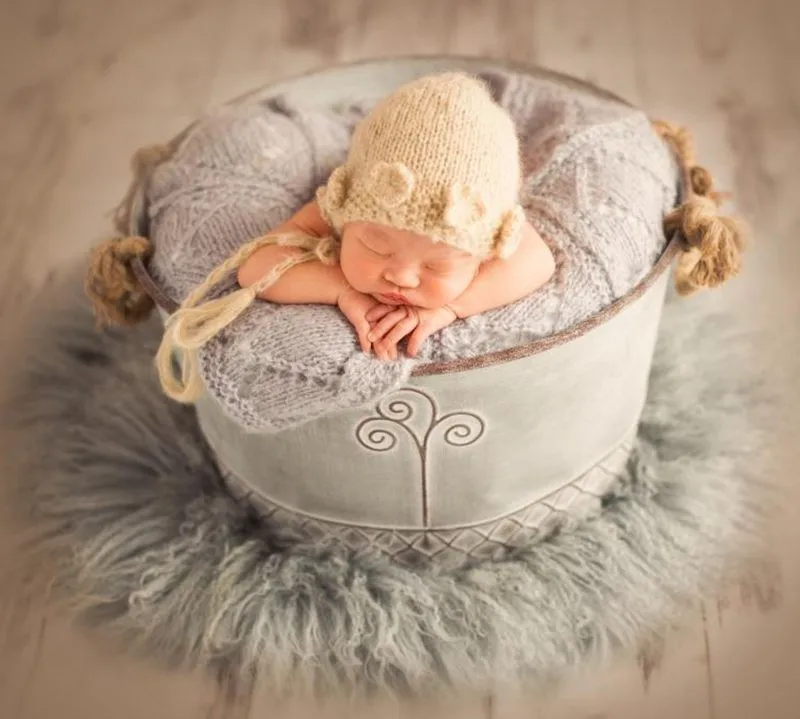 Newborn Photography Posking Bucket Baby Photography Props Newborn