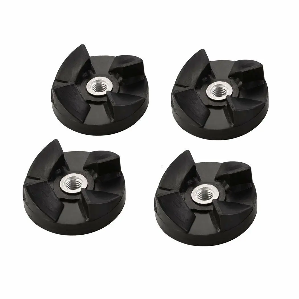 

4Pcs Replacement Parts Rubber Gear Spare Part for Magic Bullet New Black 250W