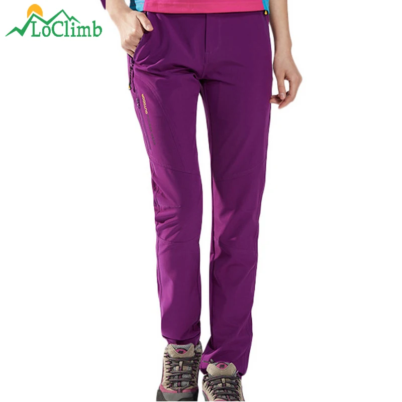LoClimb Women's Summer Camping Hiking Pants Outdoor Sports Trousers For Women Waterproof Nature Cycling Trekking Pants AW163 LoClimb Women's Summer Camping Hiking Pants Outdoor Sports Trousers For Women Waterproof Nature Cycling Trekking Pants AW163