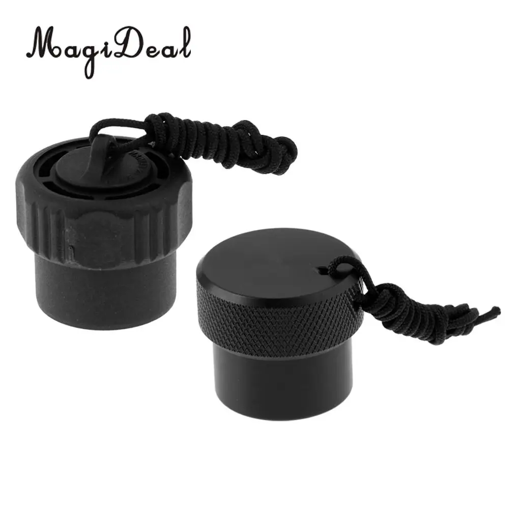 Porable 2 Pieces Scuba Diving DIN Regulator Tank Valve Dust Plug Protector Cap Gear Kit for Swimming Diving Accessories