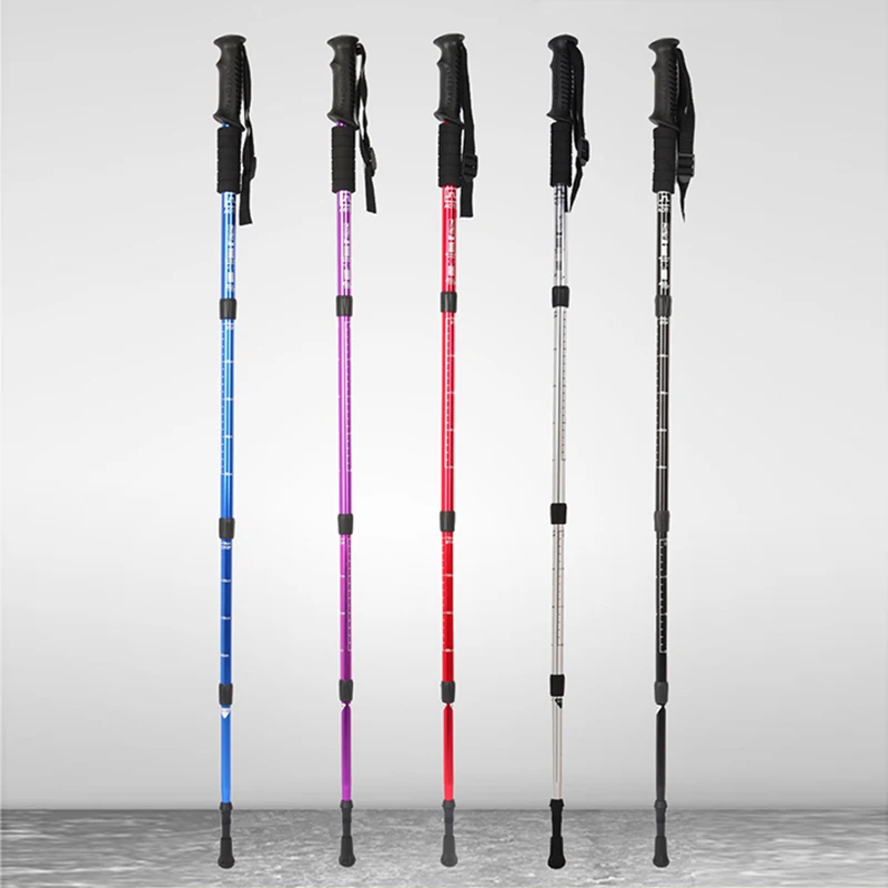 Nueva senderismo polos plegable bastón al aire libre Camping Backpacking engranaje para hombres y mujeres Trekking senderos caminatas y escalada Nueva senderismo polos plegable bastón al aire libre Camping Backpacking engranaje para hombres y mujeres Trekking senderos caminatas y escalada