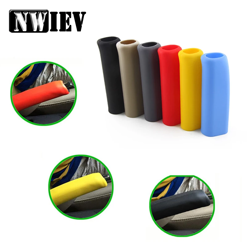 

NWIEV Car Hand brake Grips Covers For Audi a3 a4 b6 BMW E46 E39 E60 E90 E36 F30 F10 X5 E5 E34 E30 Mini Cooper Lada Accessories