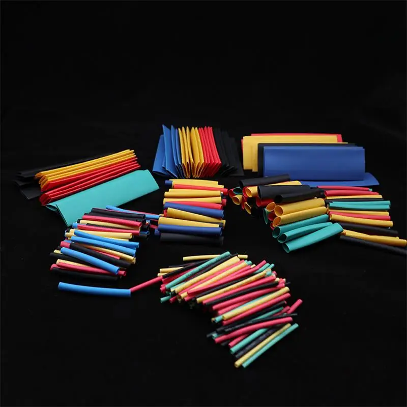 

328Pcs/Set 2:1 Assorted Polyolefin Heat Shrink Tubing Electrical Shrinkable Cable Insulation Tube kits Thermoretractable Gaine