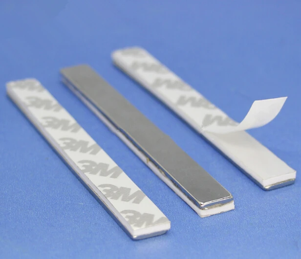 

12pcs/lot NdFeB Block with 3M Adhesive 100x10x3 mm N42 Magnet Strong Neodymium Rare Earth Permanent Magnet