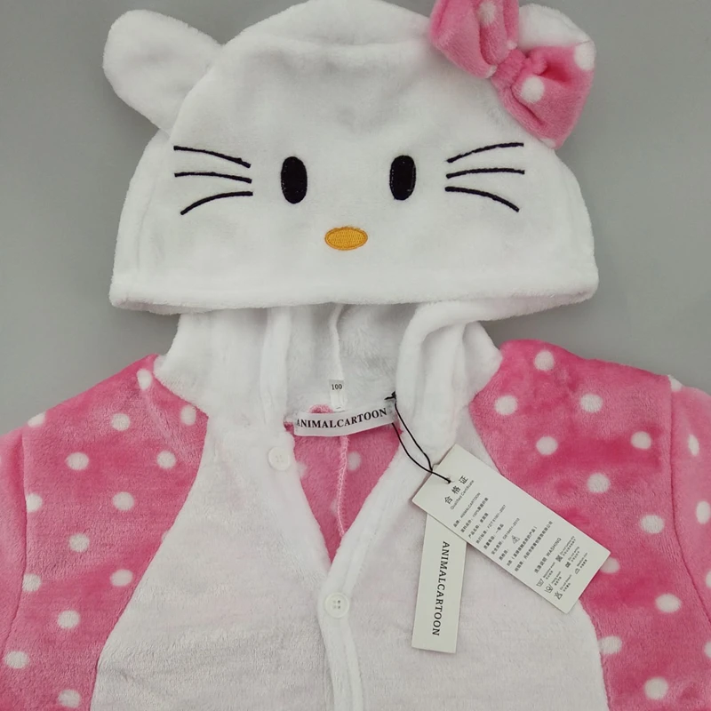 2019 милые фланелевые мультфильм Животные сладость Dot cat осень и зима унисекс