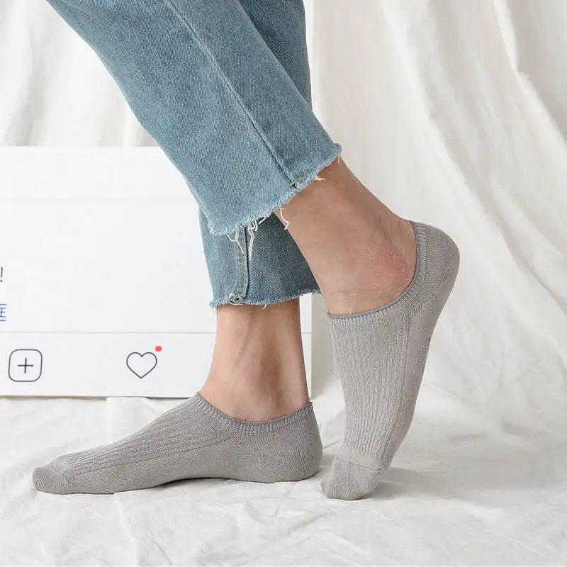 

20 Pairs Short Boat Socks Men Comfortable Casual Cotton Short Socks No Show Non-Slip Invisible Low Cut Socks 2019 Summer Socks