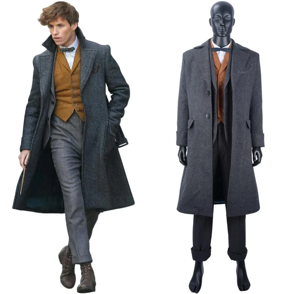 

Fantastic Beasts: The Crimes of Grindelwald Newt Scamander Cosplay Costume Men Fantastic Beasts Cospaly Newt Costume Outfit Suit
