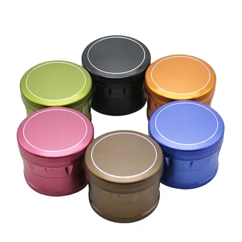 

Creative Drum Style Herb Grinder Metal Aluminum Smoking Crusher Tobacco Accessories Hand Muller Pollen Herbal Spice Grinder