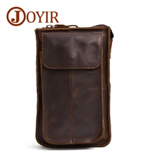 JOYIR Для мужчин Талия пакеты из натуральной кожи Crossbody сумки забавные пояс сумка Многофункциональный Путешествия мужской хип Bag6345