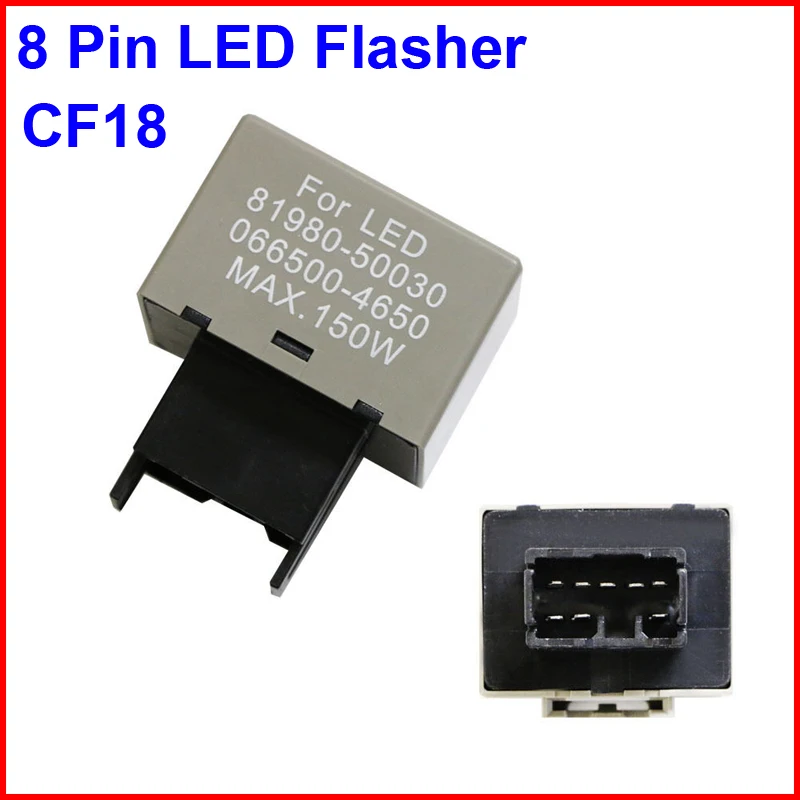 2pcs Cf18 Led Flasher 8 Pin Relay Module Fix Auto Motor Turn Signal
