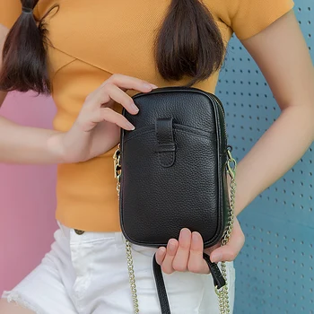 

Wmnuo Women Messenger Bag Crossbody Shoulder Bag Cow Leather Ladies Small Shell Bag 2018 New Fashion Women Phone Coin Bag Casual