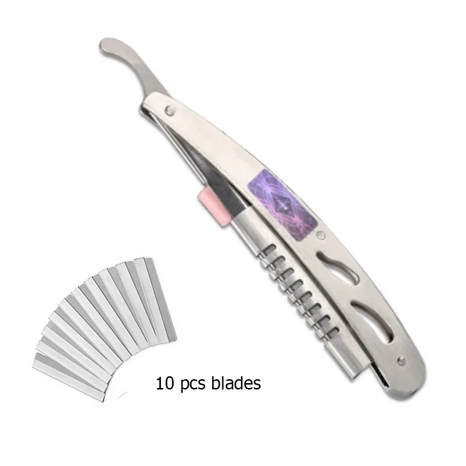 High Quality Folding Eyebrow Blade Holder with10pcs Microblading