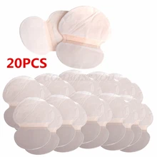 20 шт/10 пар Одноразовые подмышечные поглощающие пот дезодоранты подмышек антиперспирант прокладки
