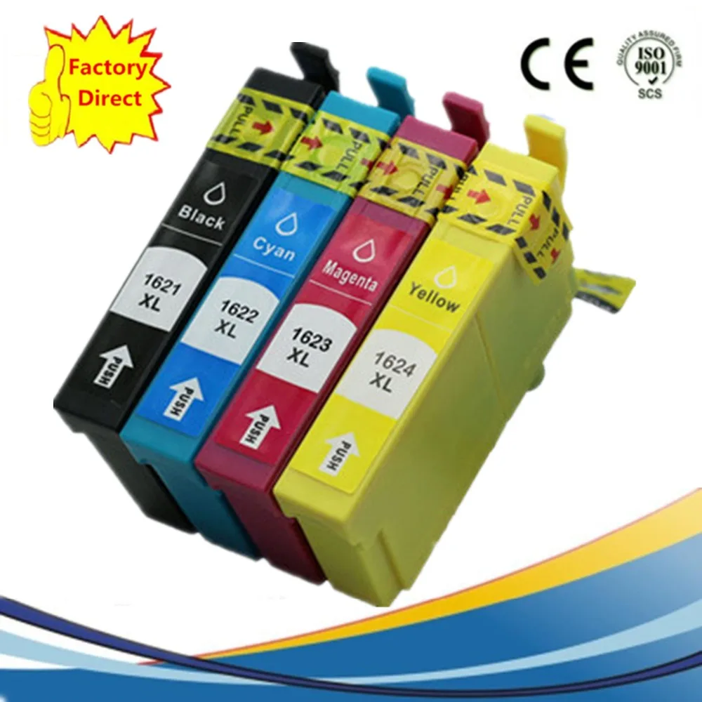 4x T1621 T16 Ink Cartridge Replacement For EPSON WorkForce WF 2010W WF 2510WF WF 2520NF WF