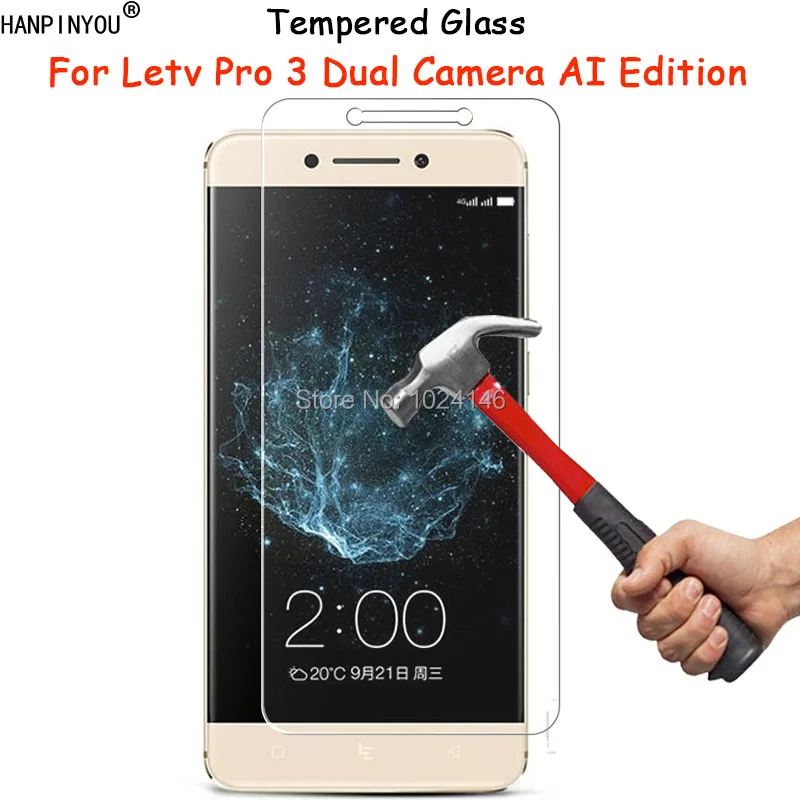 

For Letv LeEco Le Pro 3 Dual Camera AI Tempered Glass Screen Protector Ultra Thin Explosion-proof Protective Film + Cleaning Kit