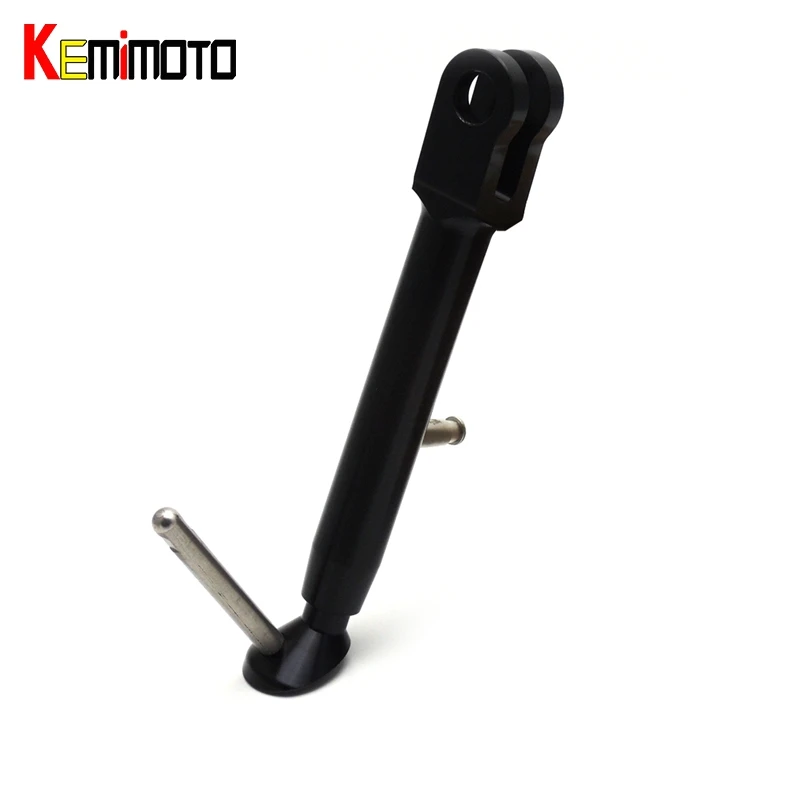 

KEMiMOTO For YAMAHA MT07 MT 07 MT-07 FZ07 Accessories CNC Aluminum Adjustable Lowering Kickstand Side Stand 2014 2015 2016