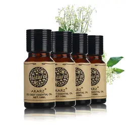 AKARZ известный бренд чай дерево Роза ваниль Вербена эфирные масла пакет для ароматерапии, массаж, спа, ванна 10 мл * 4