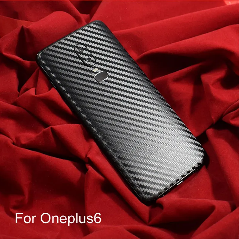2018 3D Carbon Fiber Back Protective Film Sticker for Oneplus6 Wrapped Skin Phone Pasted Membrane |