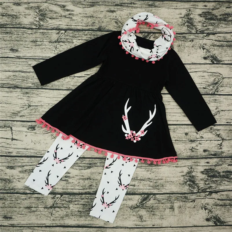 girls dress long sleeve o-neck baby girls clothes winter clothing sweet cute princess dress vetement enfant fille 4ST6
