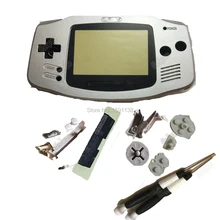 Новое поступление серебряный цвет полный корпус оболочка корпуса для чехол для Нинтендо чехол Fit GameboyAdvance w/Limted Lens X/Y отвертки